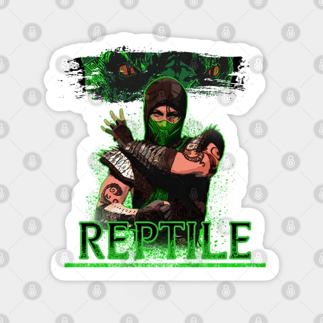 Mortal Kombat - Reptile Sticker by Waldesign